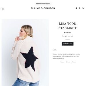Lisa Todd STARLIGHT sweater Small -Anthropologie